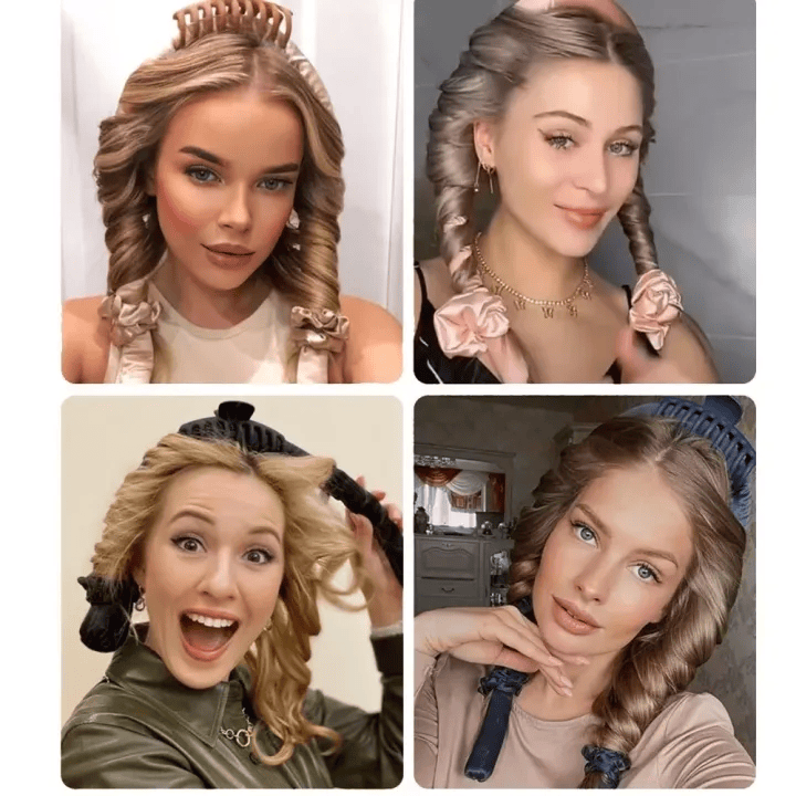 Woman Heatless Curling Rod Heatless Hair Curls Headband Make Hair Soft And Shiny Hair Curler Hairdressing Tools hair accessories Heatless curls