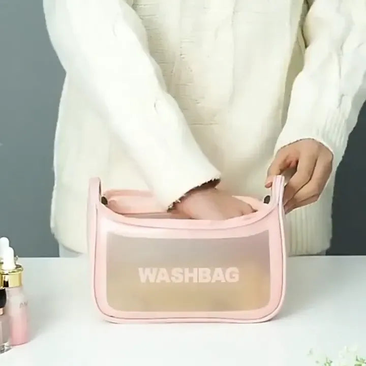 Travel Toiletries & Cosmetic Organizer Bag – Large Capacity Zipper Pouch | Multipurpose Makeup & Travel Bag for Women