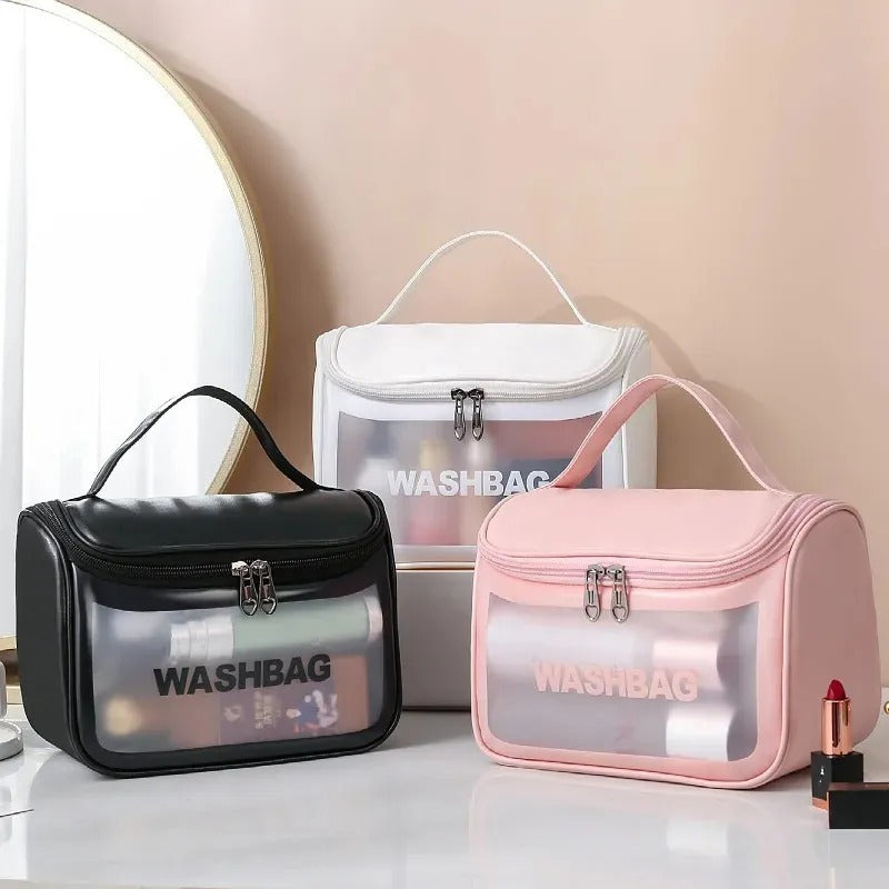 Travel Toiletries & Cosmetic Organizer Bag – Large Capacity Zipper Pouch | Multipurpose Makeup & Travel Bag for Women