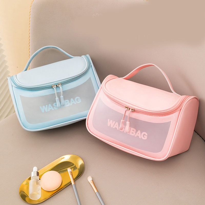 Travel Toiletries & Cosmetic Organizer Bag – Large Capacity Zipper Pouch | Multipurpose Makeup & Travel Bag for Women