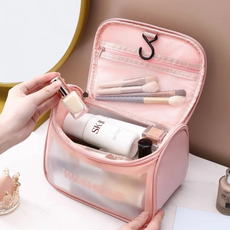 Travel Toiletries & Cosmetic Organizer Bag – Large Capacity Zipper Pouch | Multipurpose Makeup & Travel Bag for Women