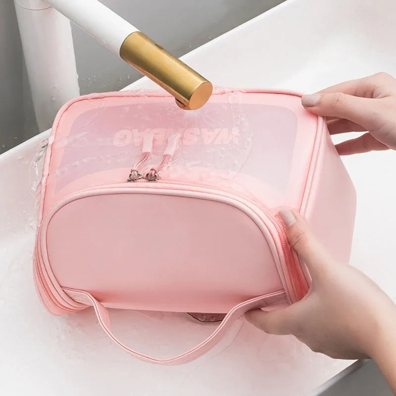Travel Toiletries & Cosmetic Organizer Bag – Large Capacity Zipper Pouch | Multipurpose Makeup & Travel Bag for Women