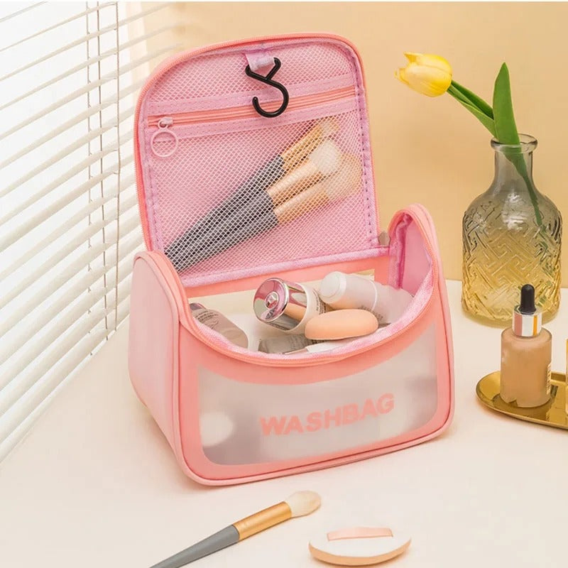 Travel Toiletries & Cosmetic Organizer Bag – Large Capacity Zipper Pouch | Multipurpose Makeup & Travel Bag for Women