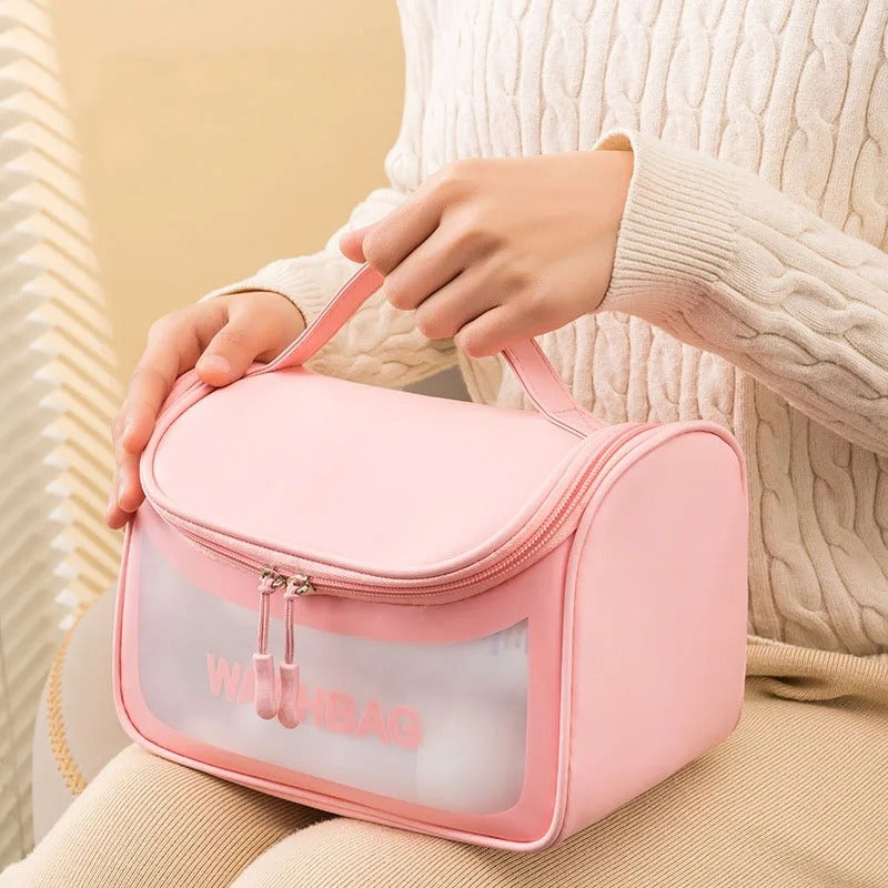 Travel Toiletries & Cosmetic Organizer Bag – Large Capacity Zipper Pouch | Multipurpose Makeup & Travel Bag for Women