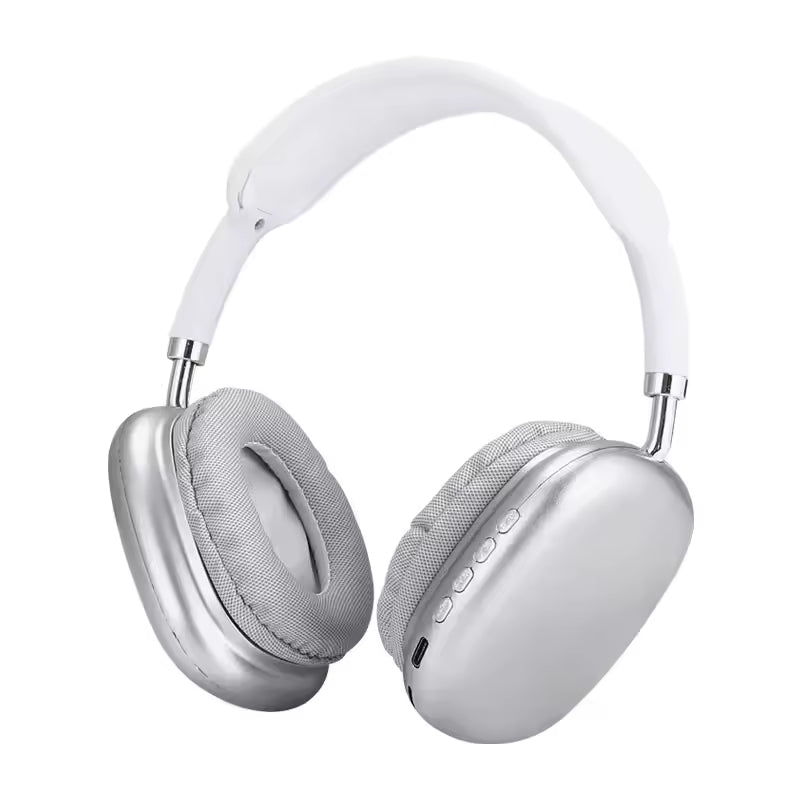 P9 Pro Max Wireless Bluetooth Headphones with super bass, noise cancelling, built-in mic, and clear stereo sound for gaming and music.