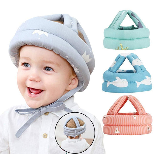 Child Head Protection Cap, Baby Hat Protector Toddler Children Crawling Walking Safety Helmet, Kids Bumper Protect Cushion Breathable Anti-Fall Safety Kid Caps