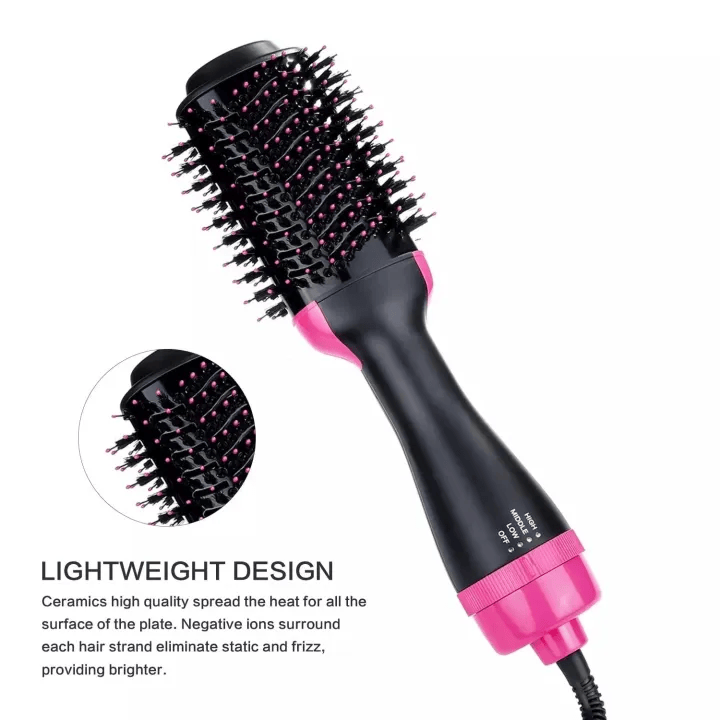2-in-1 Hair Straightener Brush and Curling Comb with anti-scald design for safe, smooth, and professional styling at home or travel.