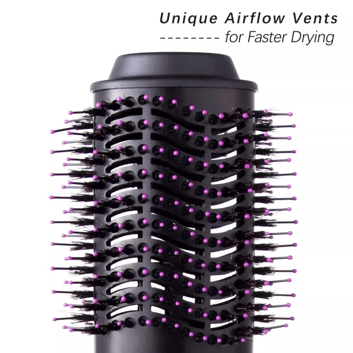 2-in-1 Hair Straightener Brush and Curling Comb with anti-scald design for safe, smooth, and professional styling at home or travel.